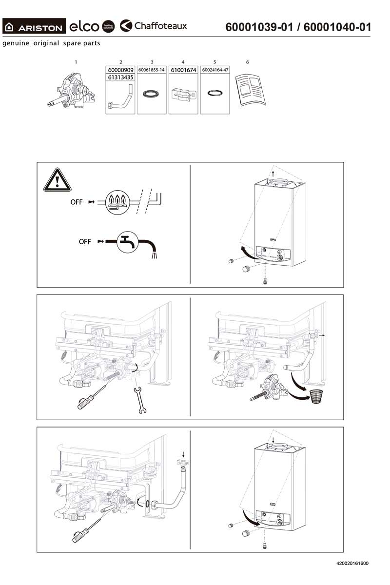 Cuerpo Agua Calentador Ariston